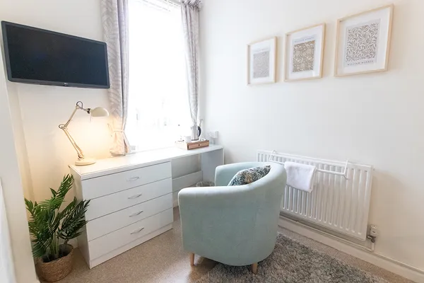 Desk next to window